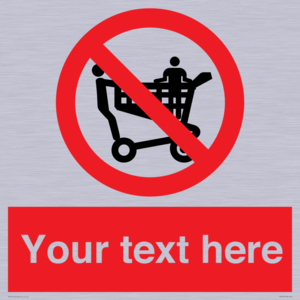 Custom No Climbing on Trolley Sign